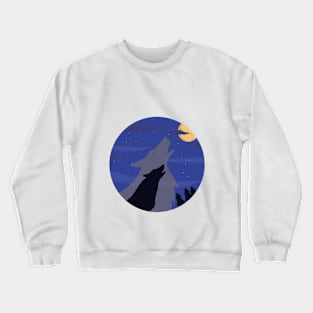 Wolf Night Crewneck Sweatshirt